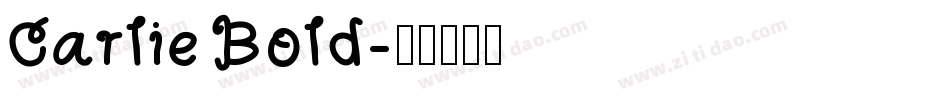 Carlie Bold字体转换